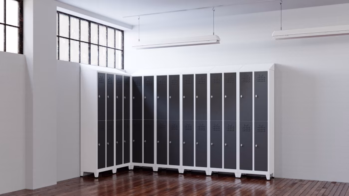 Sloping Top For Slim Locker Double Installed