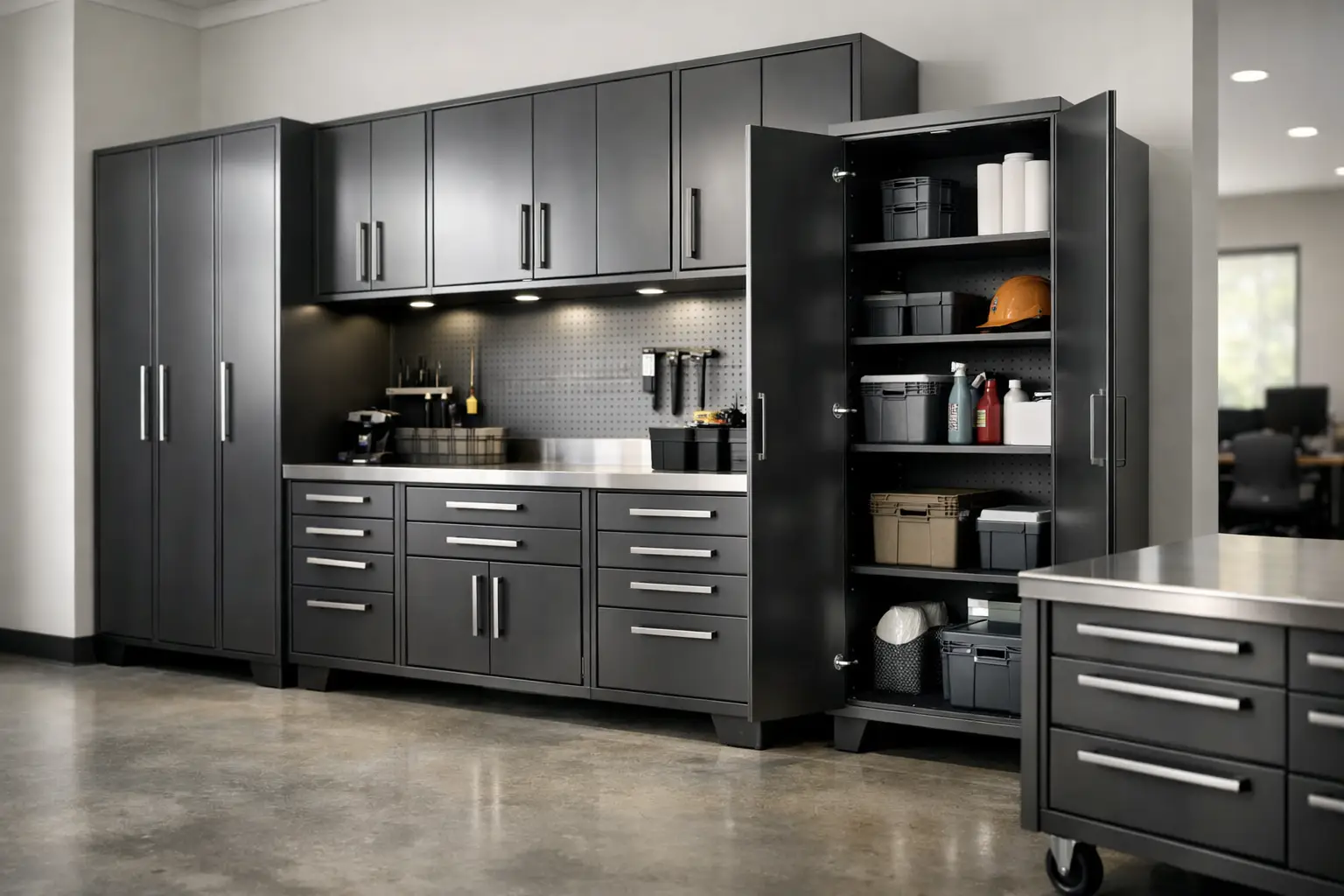 Custom Metal Storage Cabinets for Business Use