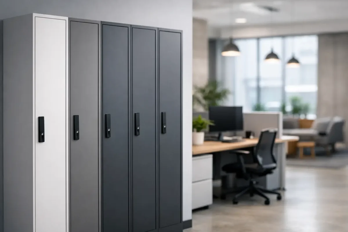 Slim Lockers for Workplace Planning