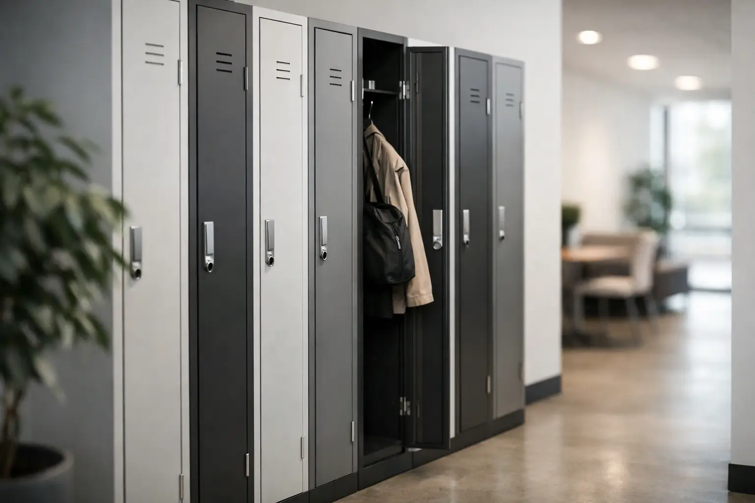 Narrow Lockers That Make Better Use of Floor Space