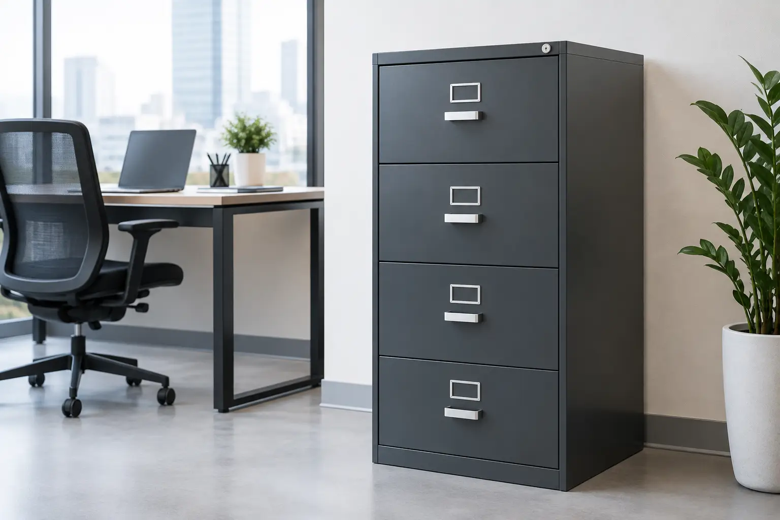 4 Drawer File Cabinet for Commercial Offices