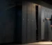 Smart lockers for employee locker rooms alongside durable traditional metal lockers
