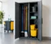 Mop and Broom Storage Cabinet for Busy Facilities